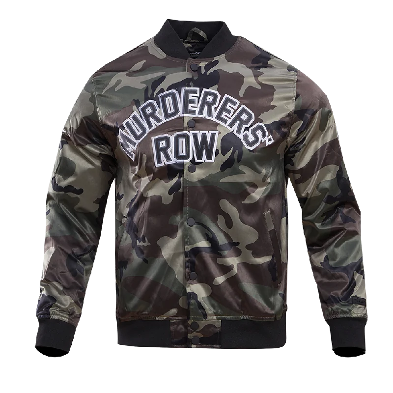 winter parka for women -MLB NEW YORK YANKEES MURDERERS' ROW CAMO AOP SATIN JACKET (CAMO)