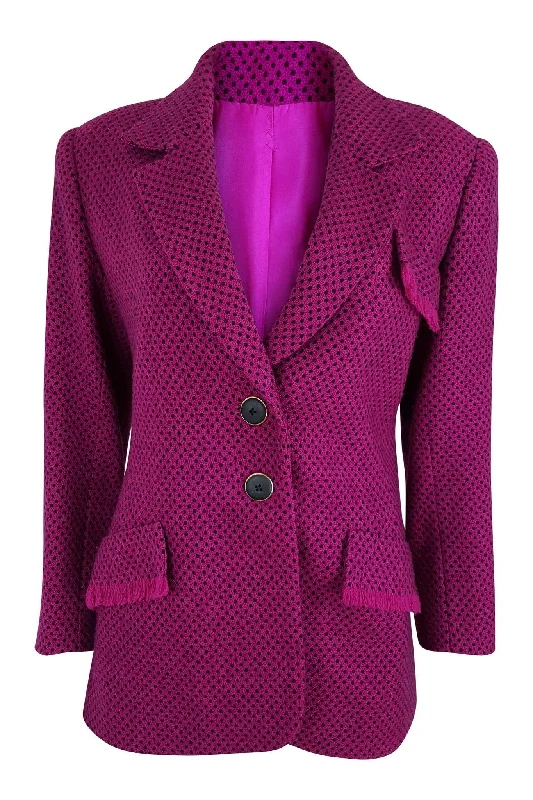 sleek minimalist coat for women -JONATHAN ANDERSON Early JW Anderson Pink Wool Jacket (UK 12)