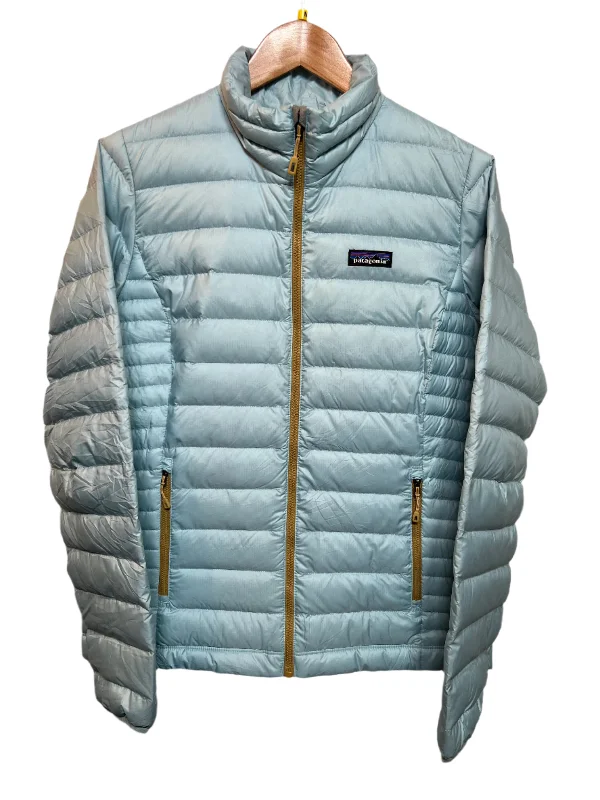 structured blazer jacket for women -Patagonia Women's Blue Lightweight Puffer (Size M)