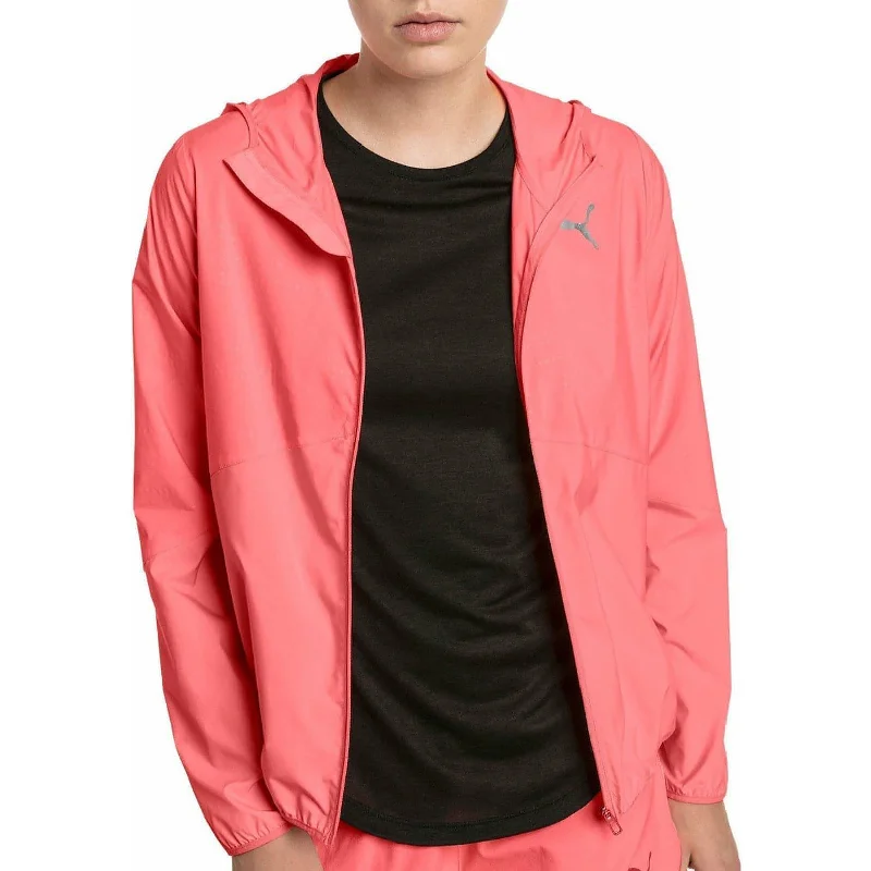 long elegant trench coat for women -Puma Ignite Woven Womens Running Track Jacket - Pink