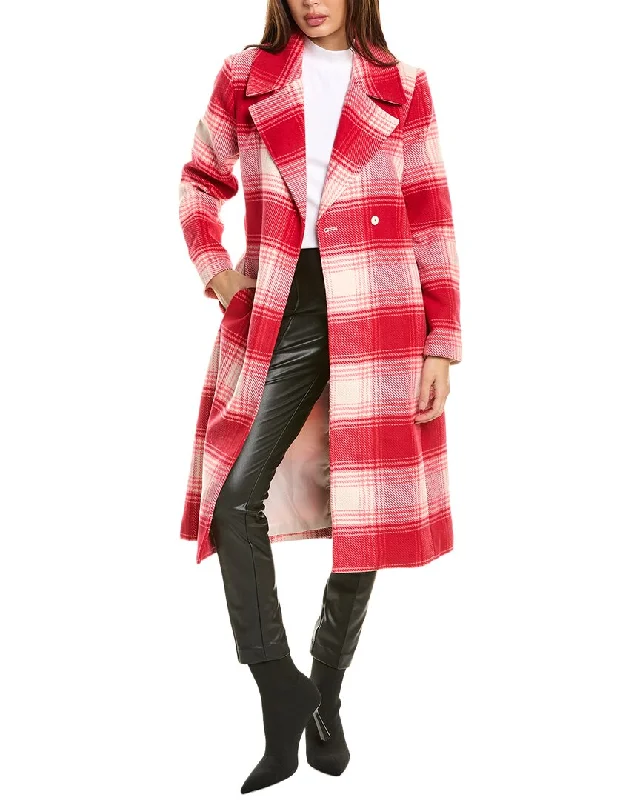 women's faux fur-lined parka -NOIZE Katja Long Coat