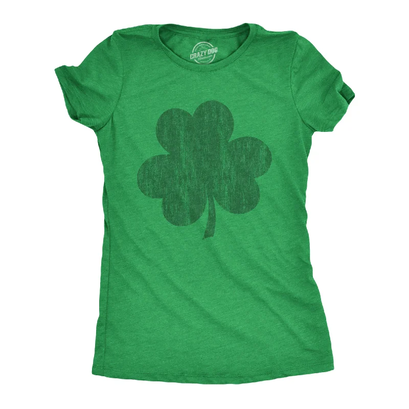 ladies' flowy chiffon blouse -Distressed Clover Women's T Shirt