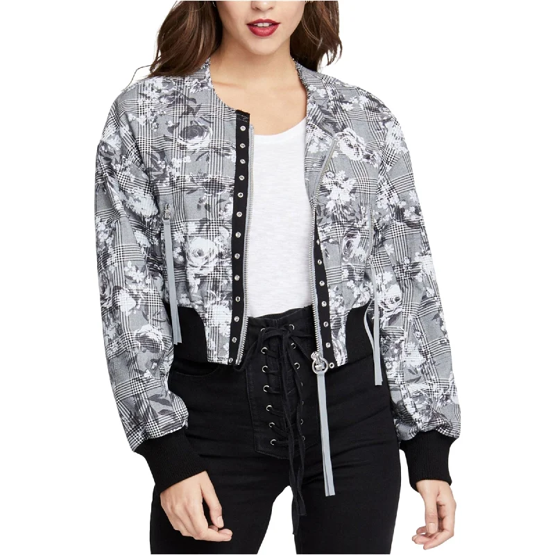 cozy oversized wrap coat for women -Rachel Roy Womens Baldwin Bomber Jacket