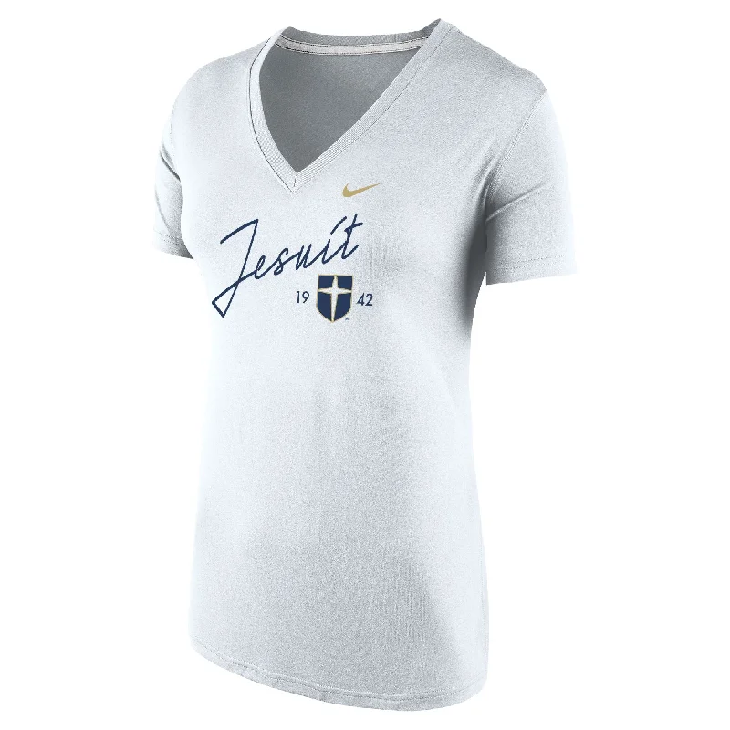 casual scoop neck t-shirt for women -Nike Women's Legend V-Neck Tee