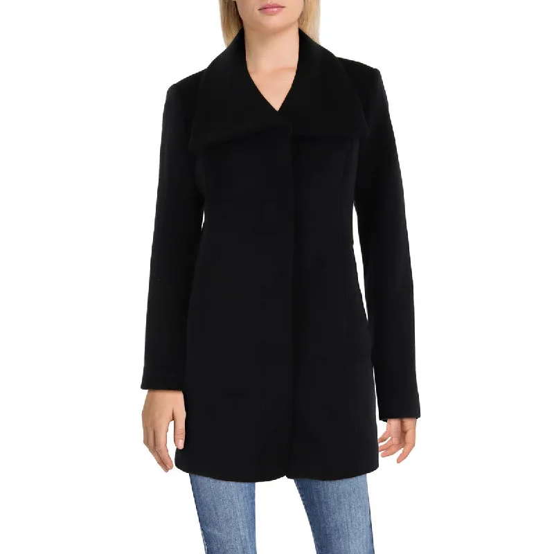 classic women's wool coat -Cole Haan Womens Wool Midi Walker Coat