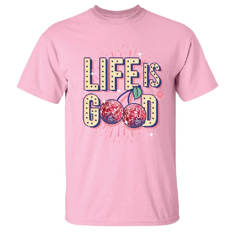 soft cotton t-shirt for women -2657 Life is Good Light Pink