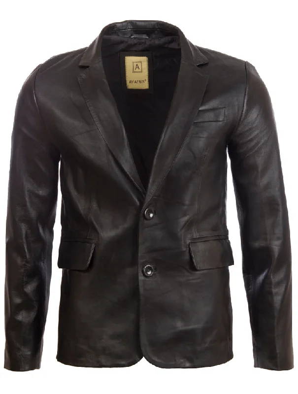 women's relaxed boyfriend blazer -EAQQ Men's Blazer - Black