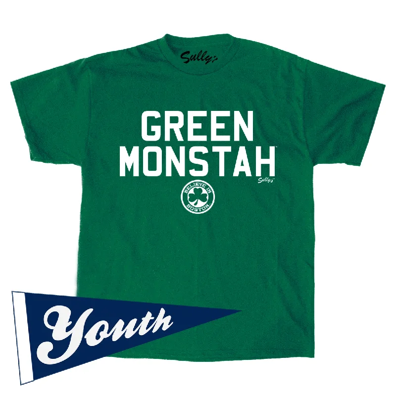 soft-touch modal t-shirt for women -Green Monstah Youth