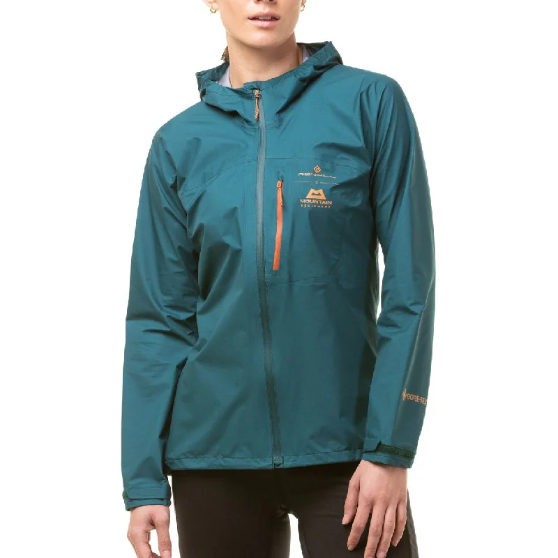 women's biker-style leather jacket -Ronhill Tech GORE-TEX Mercurial Womens Running Jacket - Green