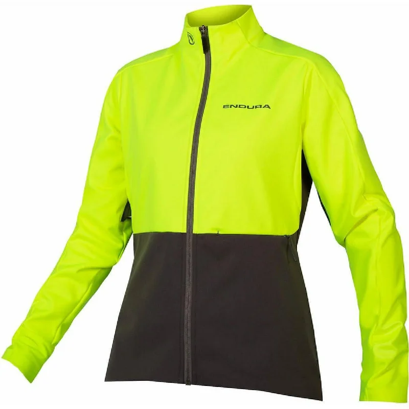 warm down coat for women -Endura Windchill II Womens Cycling Jacket - Yellow