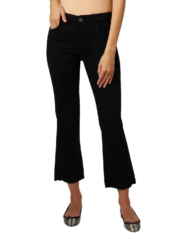 ladies' stretchy jegging pants -Elliott Lauren Bootcut Cropped Jean