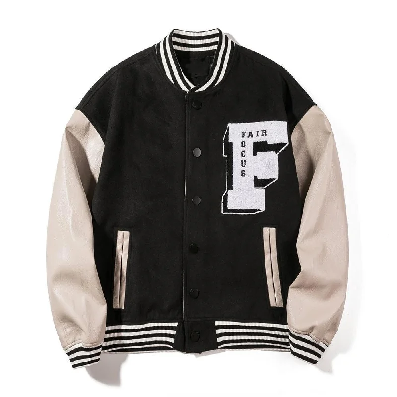 women's relaxed boyfriend blazer -Fair Focus Baseball Jacket UNISEX