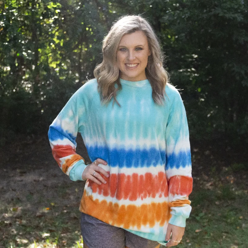 women's button-up shirt -Girlie Girl Originals Tie Dye Pullover