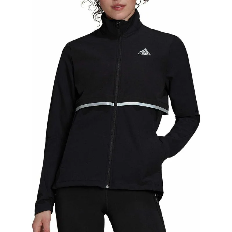 sophisticated evening coat for women -adidas Own The Run Soft Shell Womens Running Jacket - Black