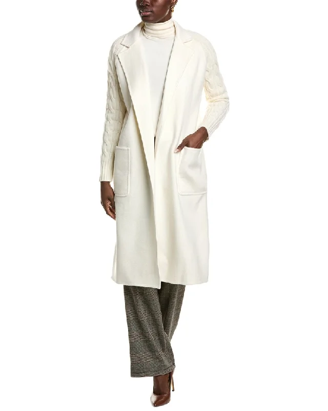 sustainable eco-friendly coat for women -Max Mara Hello Wool & Cashmere-Blend Coat