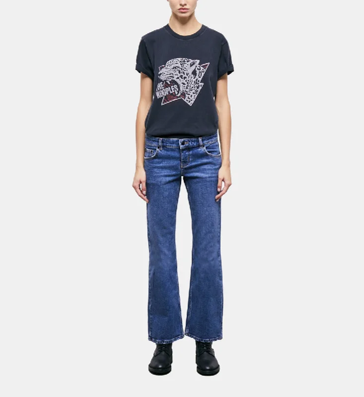 women's sleek black denim jeans -Bootcut Jeans