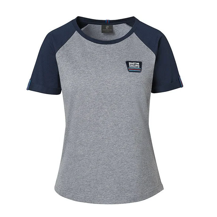 trendy crop top for women -Porsche Ladie's T-Shirt - Martini Racing