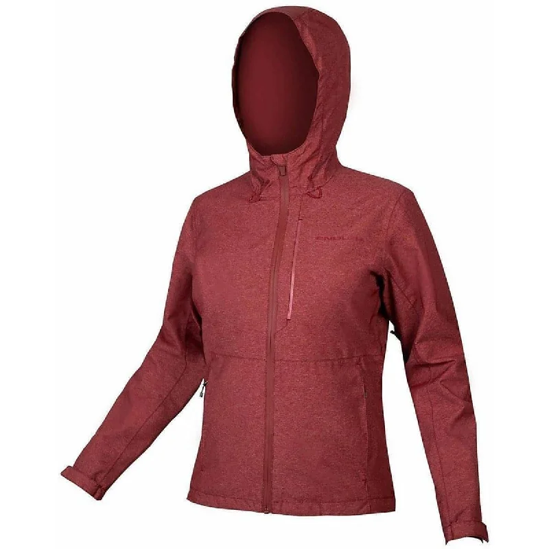 women's belted trench coat -Endura Hummvee Waterproof Hooded Womens Cycling Jacket - Red