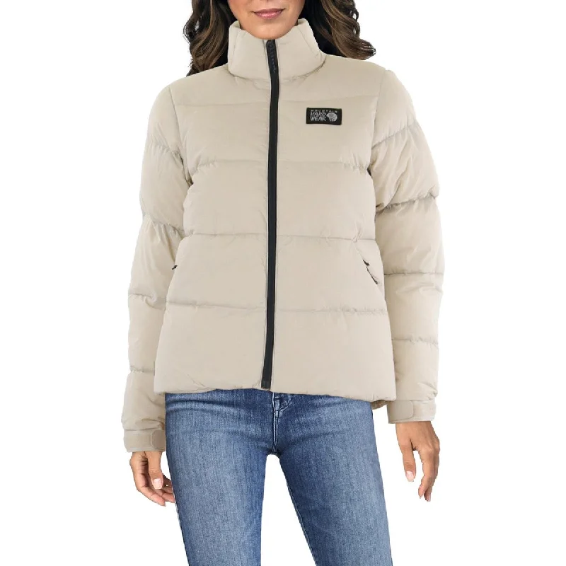 women's sherpa-lined jacket -Mountain Hardwear Womens Insulated Puffer Down Coat