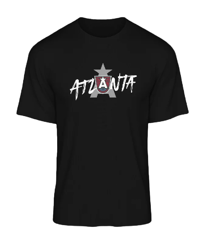 women's ribbed knit top -ATL Court Logo T-Shirt