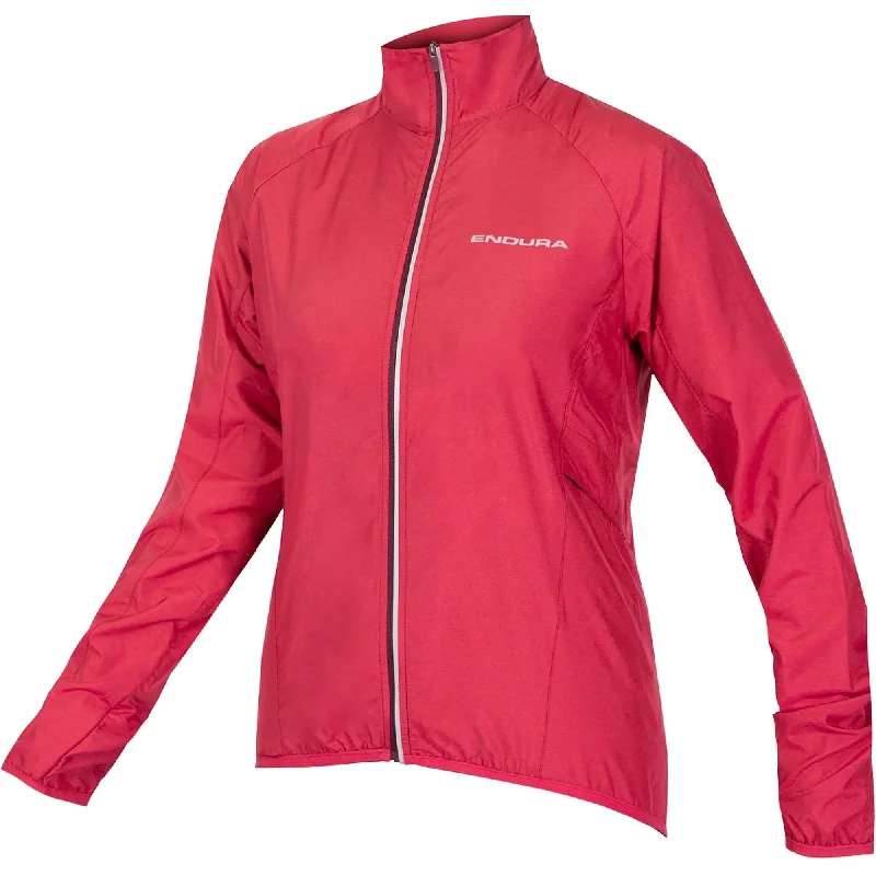 lightweight packable jacket for women -Endura Pakajak Womens Cycling Jacket - Pink