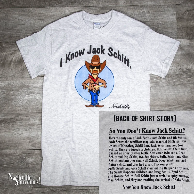 ladies' loose-fit batwing top -"I know Jack Schitt" Nashville Tee