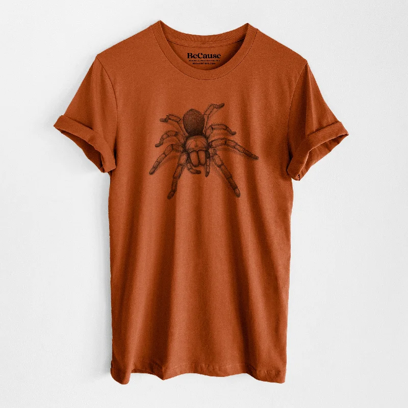 chic pleated detail top for ladies -Desert Blonde Tarantula - Aphonopelma chalcodes - Lightweight 100% Cotton Unisex Crewneck