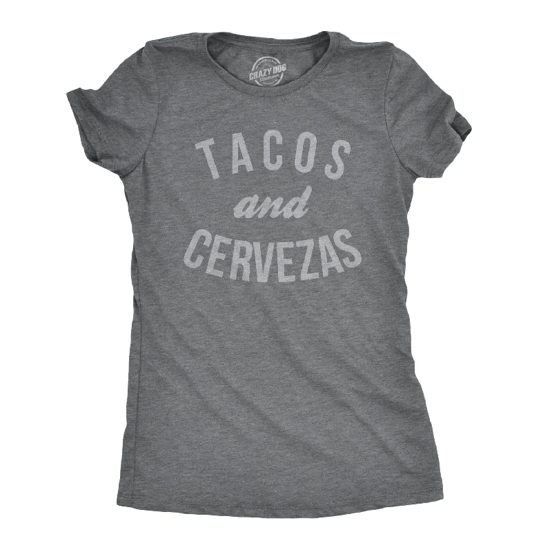 ultra-soft stretch top for women -Tacos and Cervezas Women's T Shirt