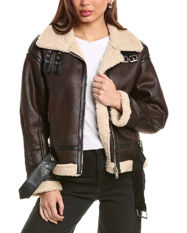 structured blazer jacket for women -Noize Lexie Puffer Jacket