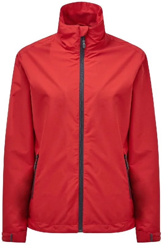 lightweight packable jacket for women -Gill Crew Sport Lite Womens Waterproof Jacket - Red