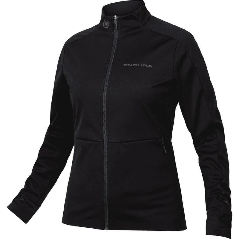 ladies' fur-lined jacket -Endura Windchill II Womens Cycling Jacket - Black