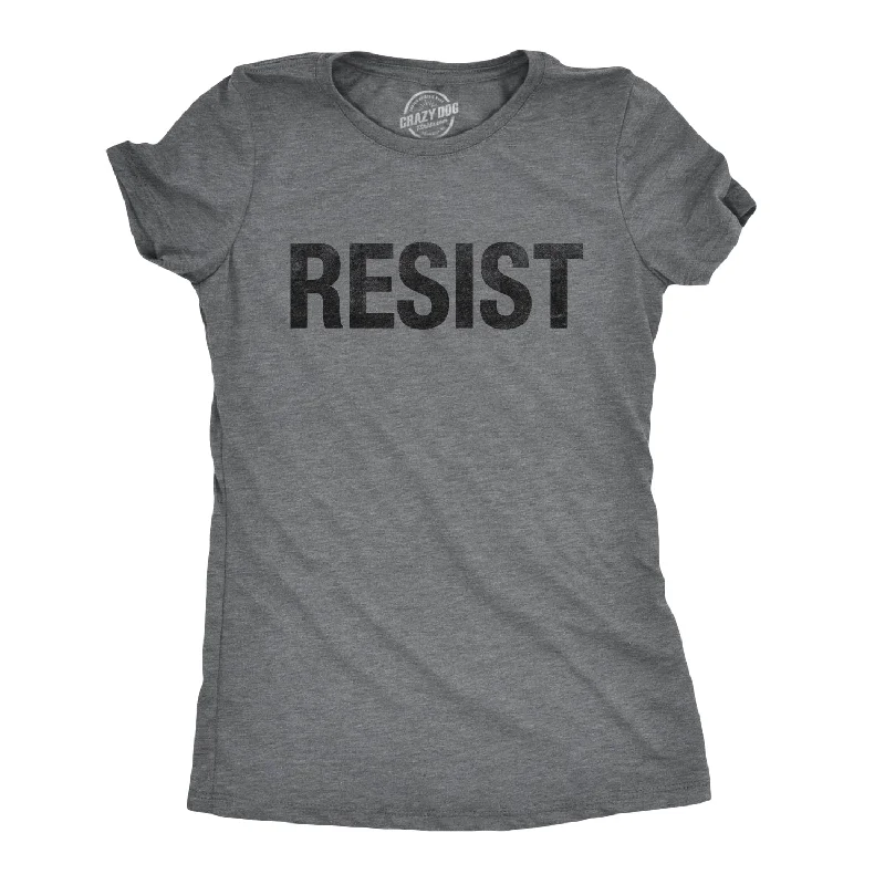 fashionable asymmetrical hem top for ladies -RESIST Women's T Shirt