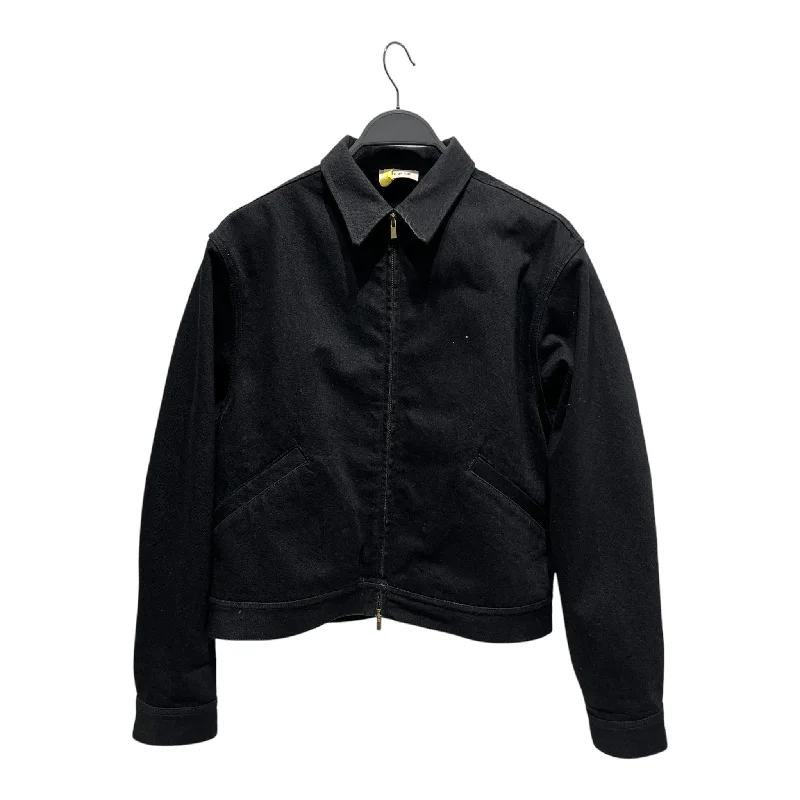 stylish leather jacket for women -FEAR OF GOD/Fleece Jkt/S/Denim/BLK/work jacket