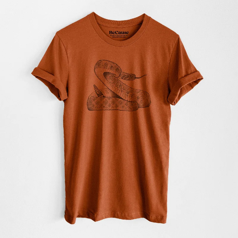 classic collared shirt for ladies -Western Diamondback Rattlesnake - Crotalus atrox - Lightweight 100% Cotton Unisex Crewneck