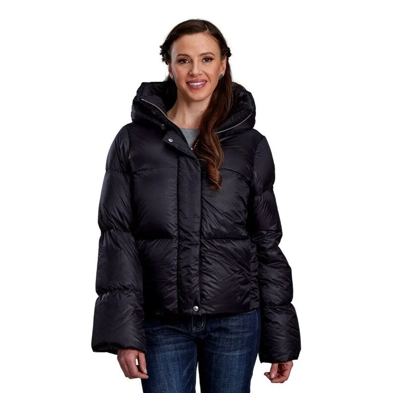 women's relaxed boyfriend blazer -Roper Western Jacket Womens Quilted Puffer Black 03-098-0693-6005 BL