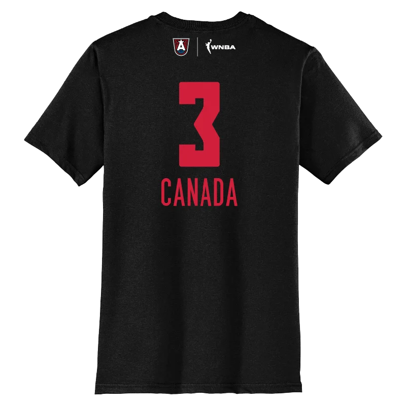 ladies' ruched front blouse -2024 Canada Player T-Shirt