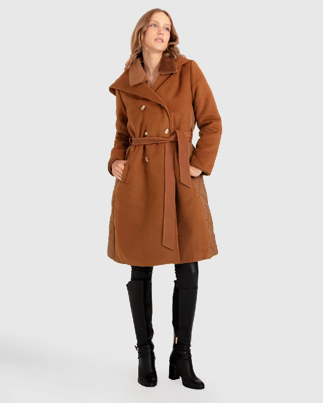 classic trench raincoat for women -Walk Me Home Convertible Coat