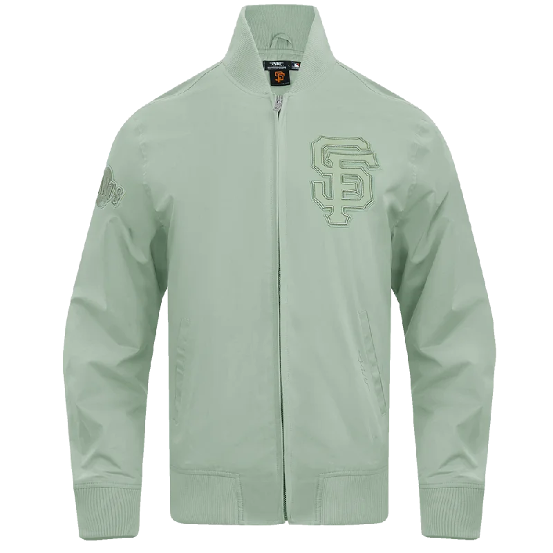 ladies' lightweight anorak coat -MLB SAN FRANCISCO GIANTS NEUTRAL TWILL JACKET (MOSS)