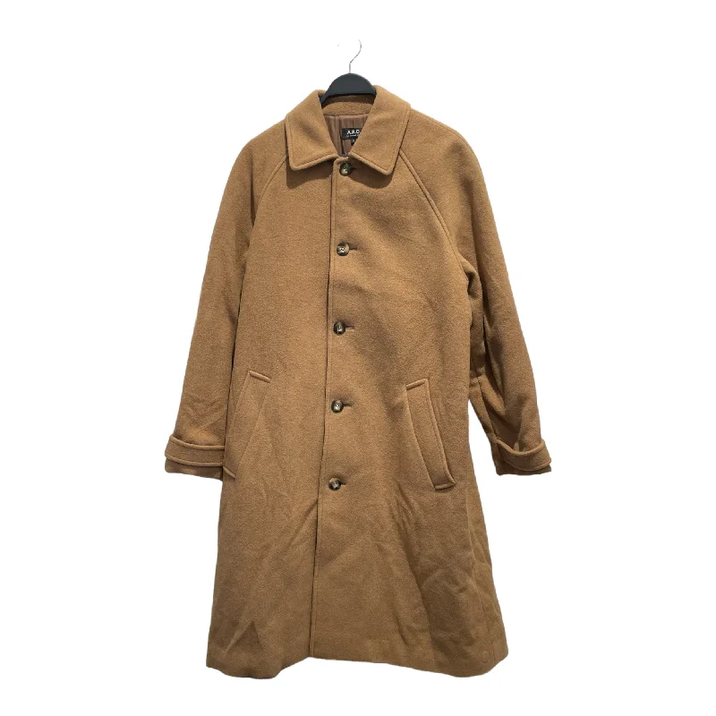 stylish leather jacket for women -A.P.C./BalCollar Coat/M/Camel/Wool/