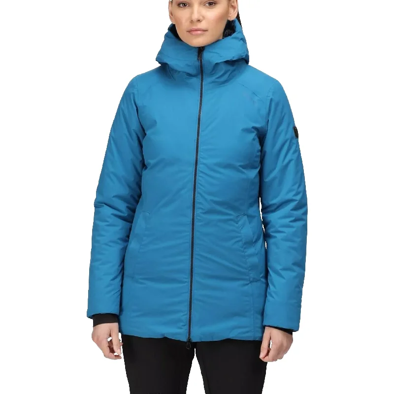 urban style cropped puffer jacket -Regatta Sanda Womens Waterproof Jacket - Blue