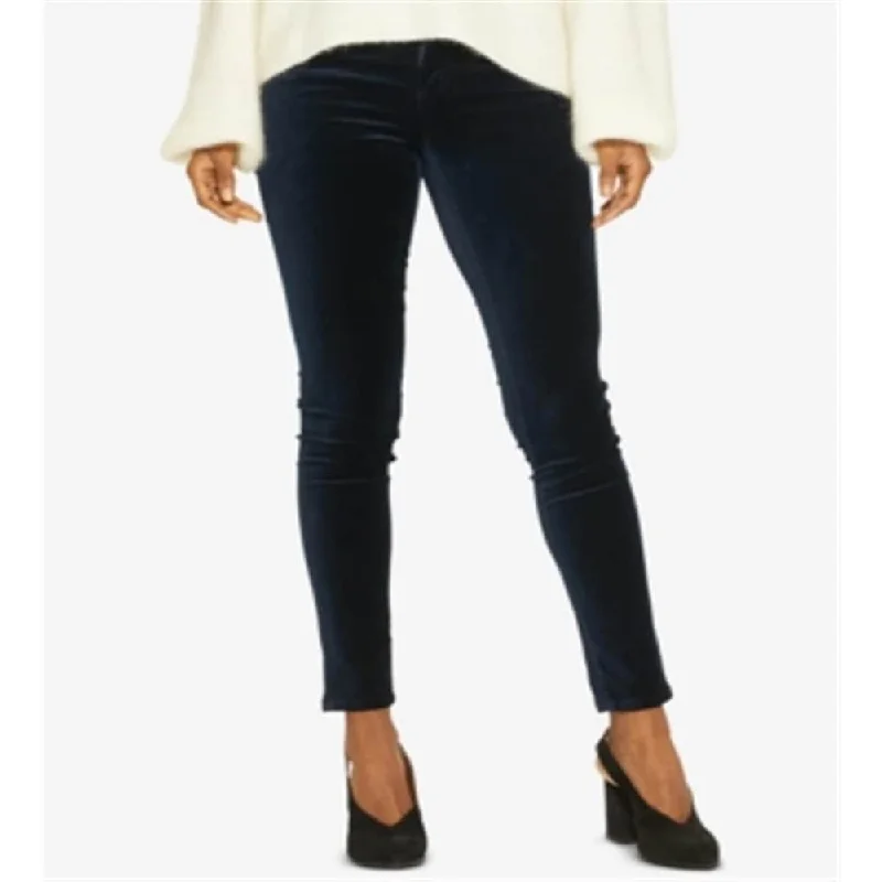 ladies' skinny fit ankle jeans -Silver Jeans Co Women's Denim Velvet Aiko Skinny Jeans Blue Size 31 x 29 - 31X29