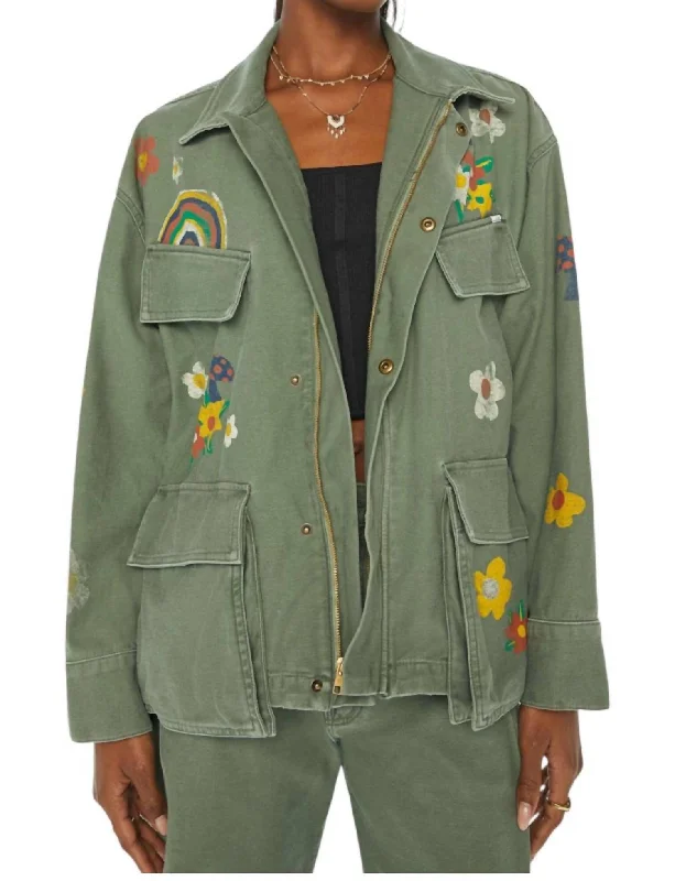 military-style coat for women -Mess Hall Jacket In Over And Out