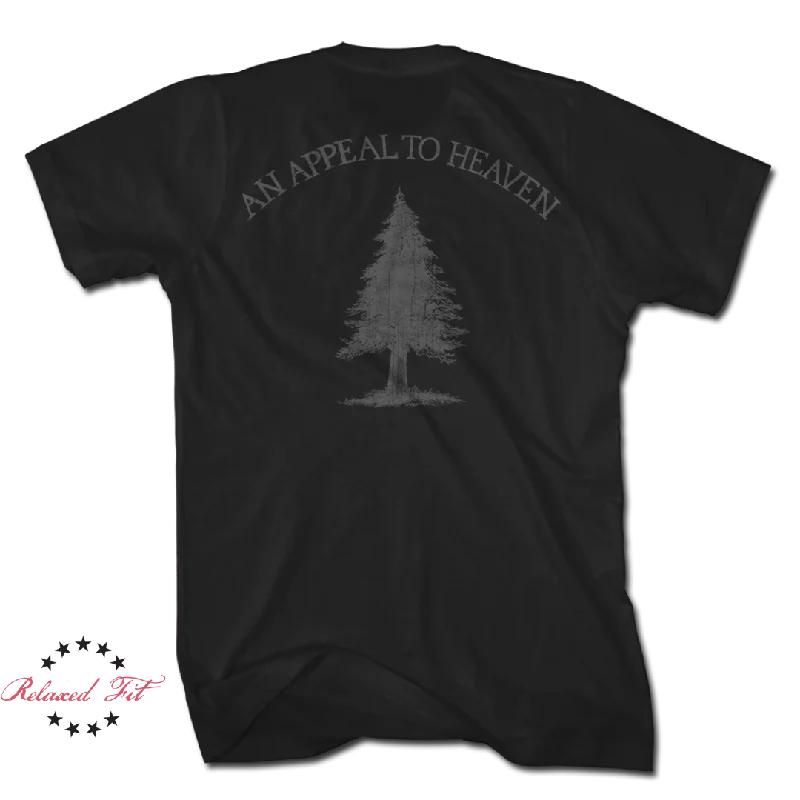 oversized cotton tee for women -Appeal To Heaven - Blacked Out (LIMITED) - Women's Relaxed Fit