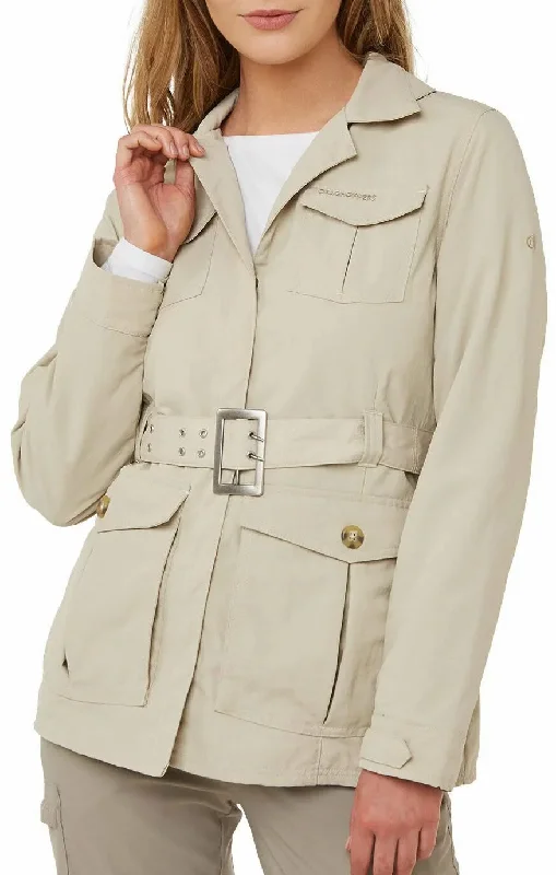 versatile trench coat for ladies -Craghoppers NosiLife Lucca Womens Jacket - Cream