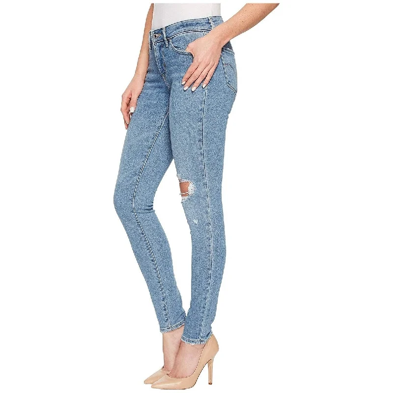 ladies' straight-cut denim jeans -Levi's Women's 711 Skinny Jeans Blue Size 33X30