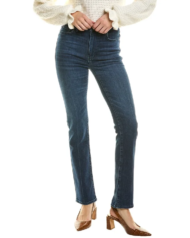 women's straight leg casual jeans -FRAME Denim Le High Calvin Straight Jean