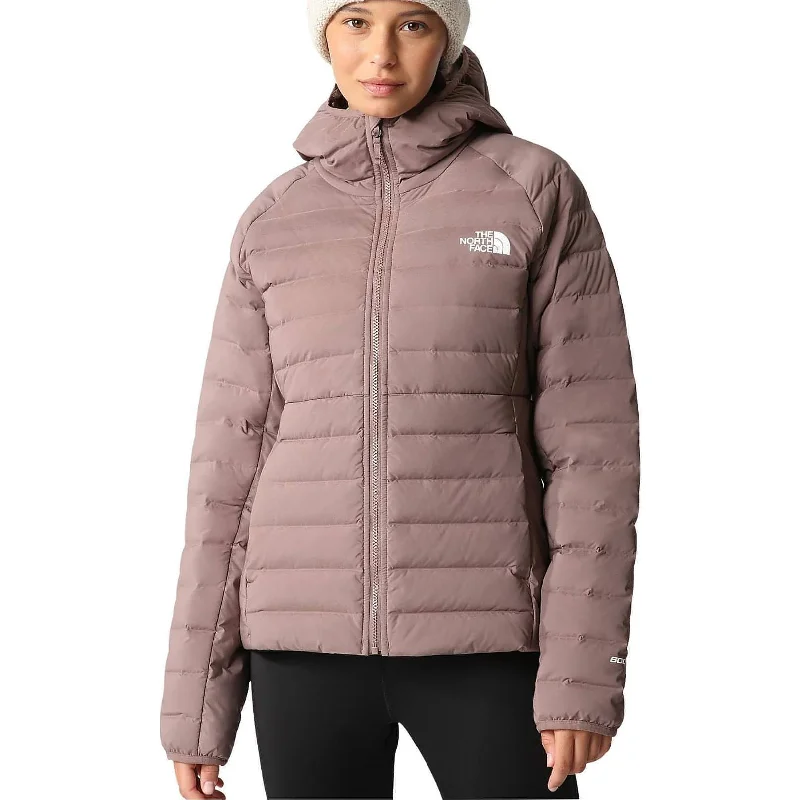 women's faux fur-lined parka -The North Face Belleview Stretch Womens Down Jacket - Brown