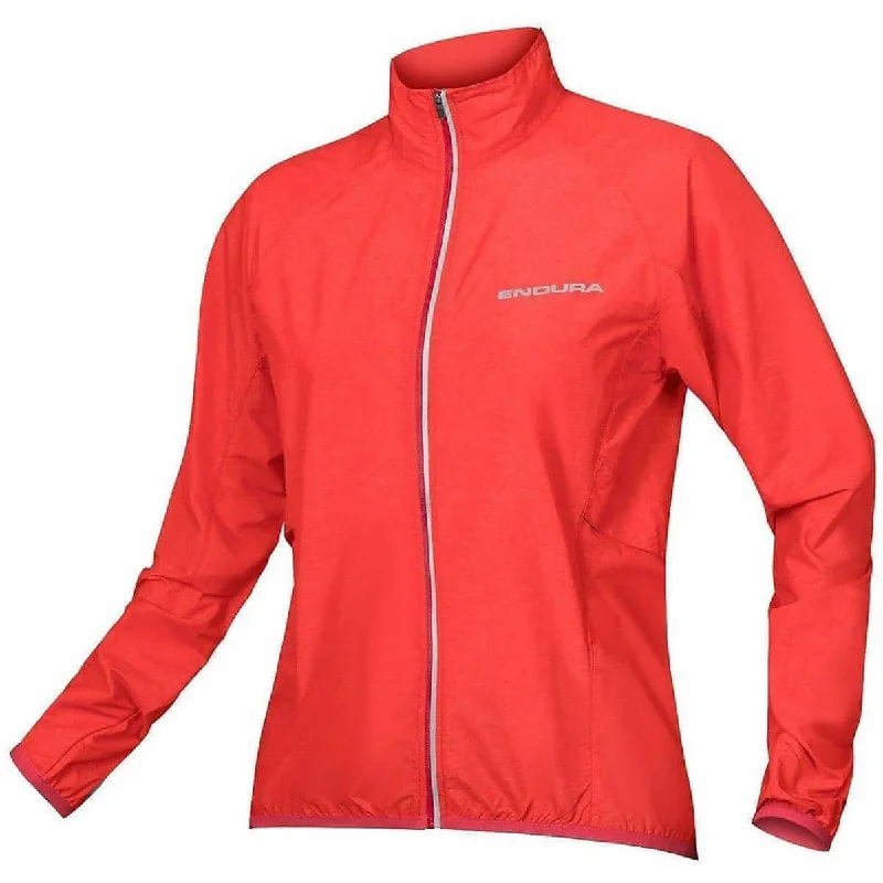 casual zip-up hoodie jacket for women -Endura Pakajak Womens Cycling Jacket - Pink