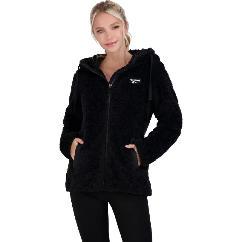 ladies' designer overcoat -Reebok Women’s Plush Fleece Jacket