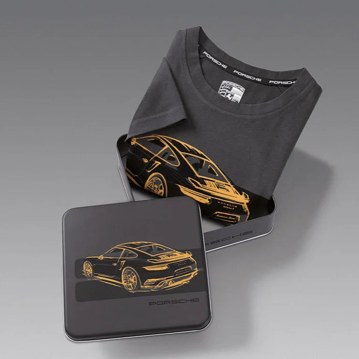 soft-touch modal t-shirt for women -Porsche Collector's T-Shirt - 911 Turbo S Exclusive (USA version, graphic on back)